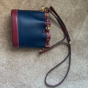 Tory Burch Genuine Leather Bucket Bag